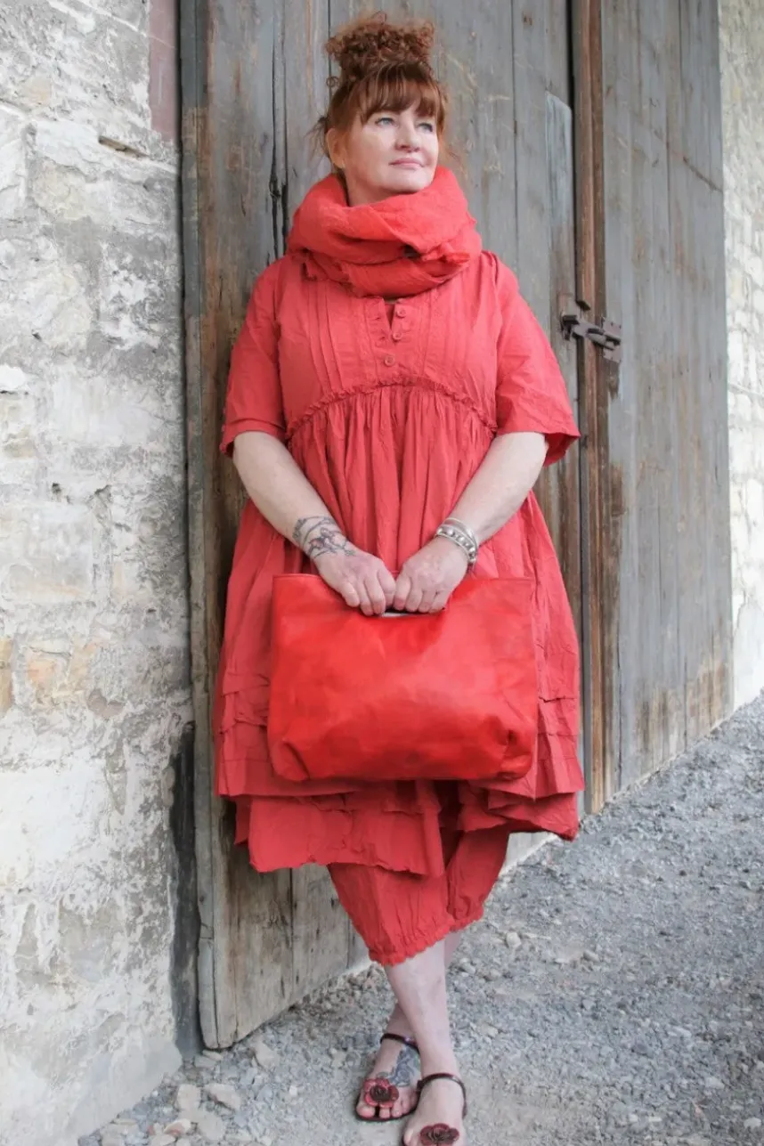 Ewa i Walla Tunika 44953 AGDA in rosenrot (rose) - reine Knitterbaumwolle