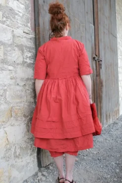 Ewa i Walla Tunika 44953 AGDA in rosenrot (rose) - reine Knitterbaumwolle