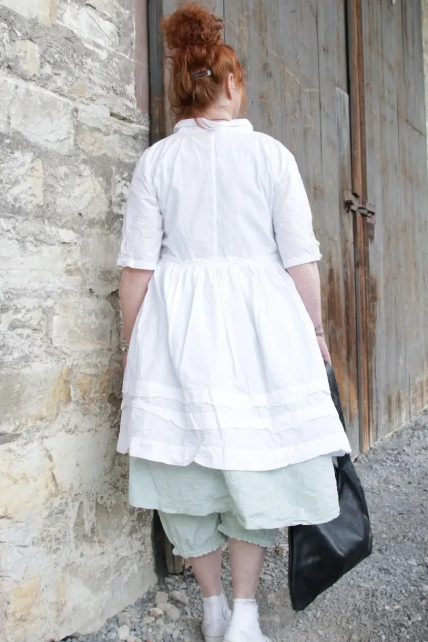 Ewa i Walla Tunika 44953 AGDA in reinweiss (white) - reine Knitterbaumwolle