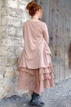 *Ewa i Walla Tunika 44986 DANIA in altrosa (taupe) - softer Jersey aus reiner Baumwolle