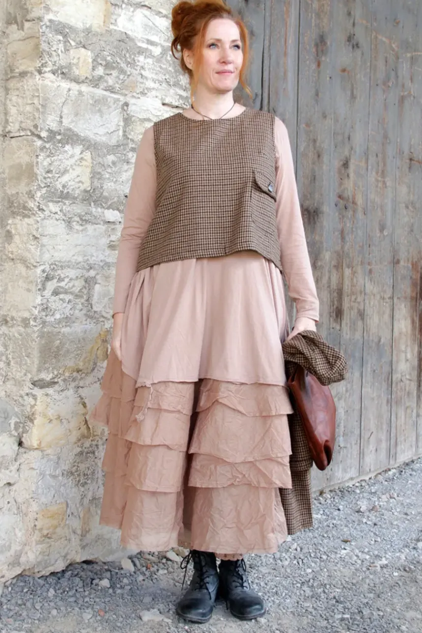 *Ewa i Walla Tunika 44986 DANIA in altrosa (taupe) - softer Jersey aus reiner Baumwolle