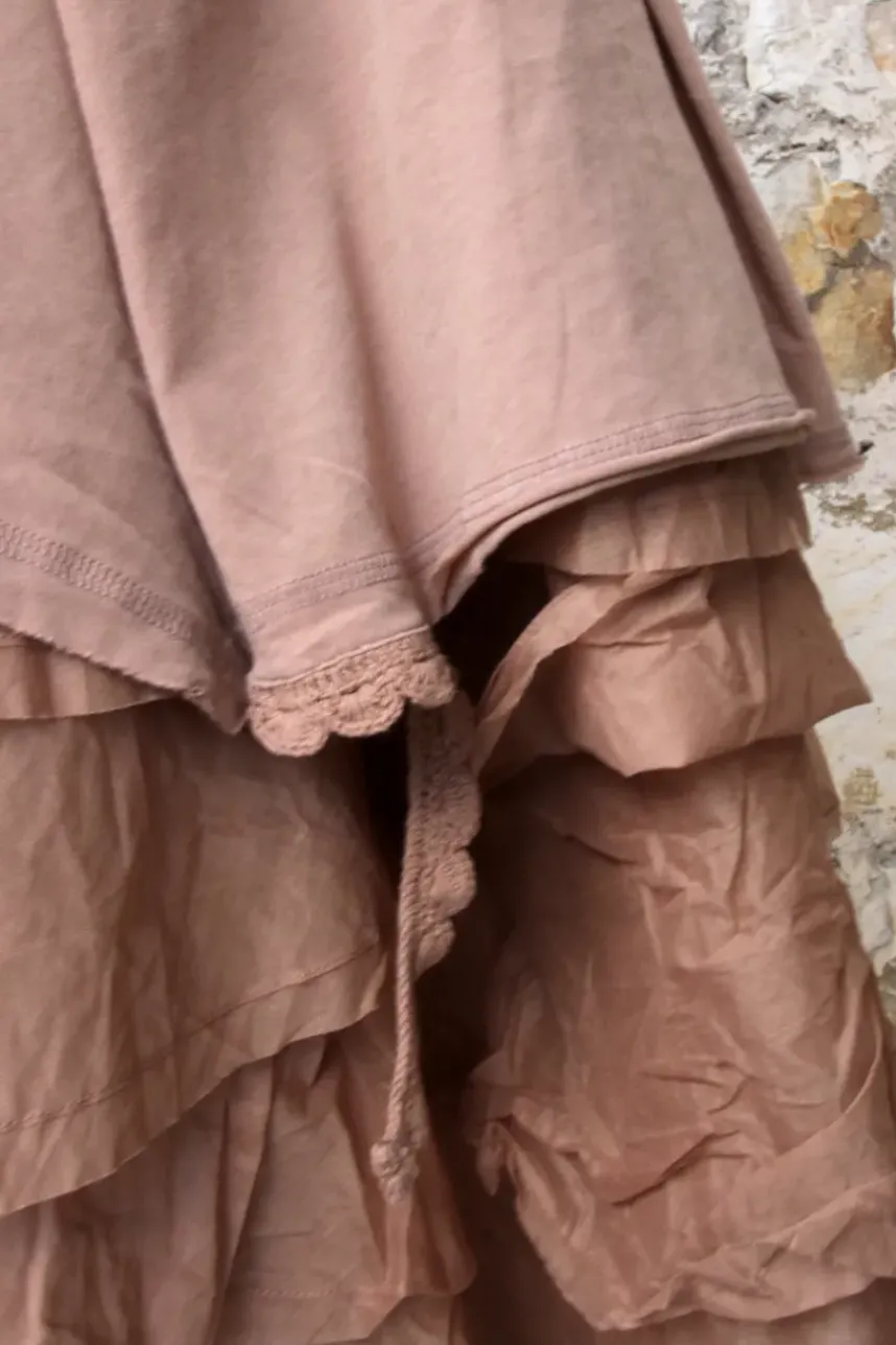 *Ewa i Walla Tunika 44986 DANIA in altrosa (taupe) - softer Jersey aus reiner Baumwolle