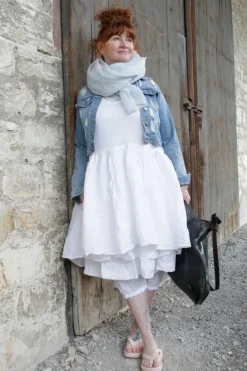 Ewa i Walla Tunika 33360 JILL in weiss (white) - softer Jersey & Knitterbaumwolle