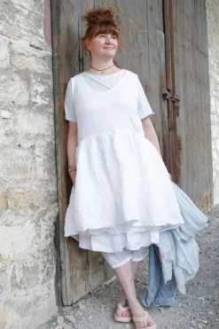 Ewa i Walla Tunika 33360 JILL in weiss (white) - softer Jersey & Knitterbaumwolle