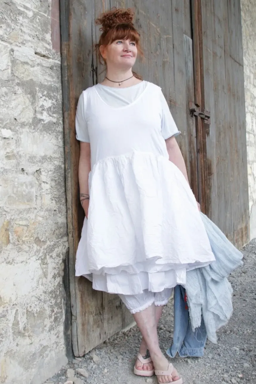Ewa i Walla Tunika 33360 JILL in weiss (white) - softer Jersey & Knitterbaumwolle