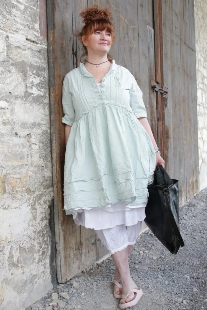 Ewa i Walla Tunika 33360 JILL in weiss (white) - softer Jersey & Knitterbaumwolle