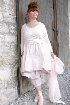 Ewa i Walla Tunika 33360 JILL in rosa (pink) - softer Jersey & Knitterbaumwolle