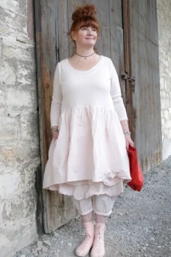 Ewa i Walla Tunika 33360 JILL in rosa (pink) - softer Jersey & Knitterbaumwolle