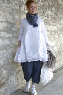 Ewa i Walla Tunika MADICKEN 44129 in weiß (white) - reine Kitterbaumwolle