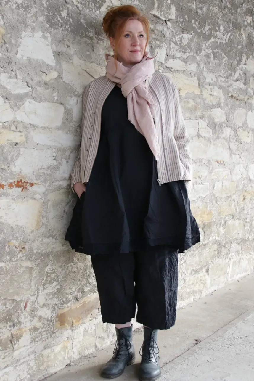 Ewa i Walla Tunika MADICKEN 44129 in schwarz (black)- reine Kitterbaumwolle