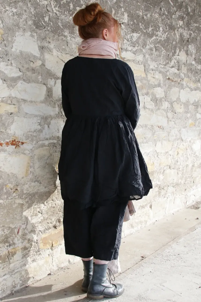 Ewa i Walla Tunika MADICKEN 44129 in schwarz (black)- reine Kitterbaumwolle