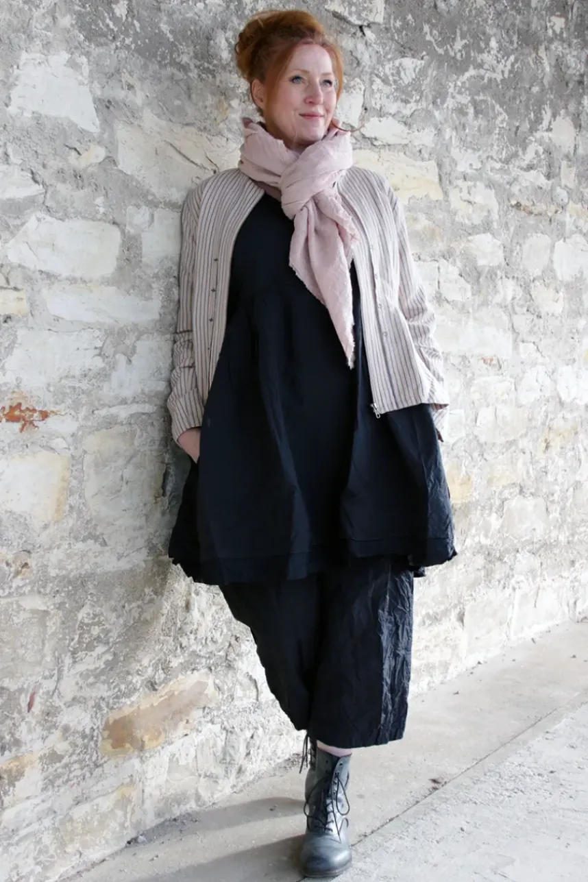 Ewa i Walla Tunika MADICKEN 44129 in schwarz (black)- reine Kitterbaumwolle