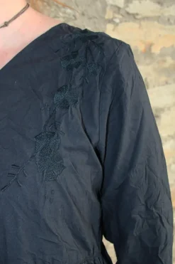 Ewa i Walla Tunika MADICKEN 44129 in schwarz (black)- reine Kitterbaumwolle