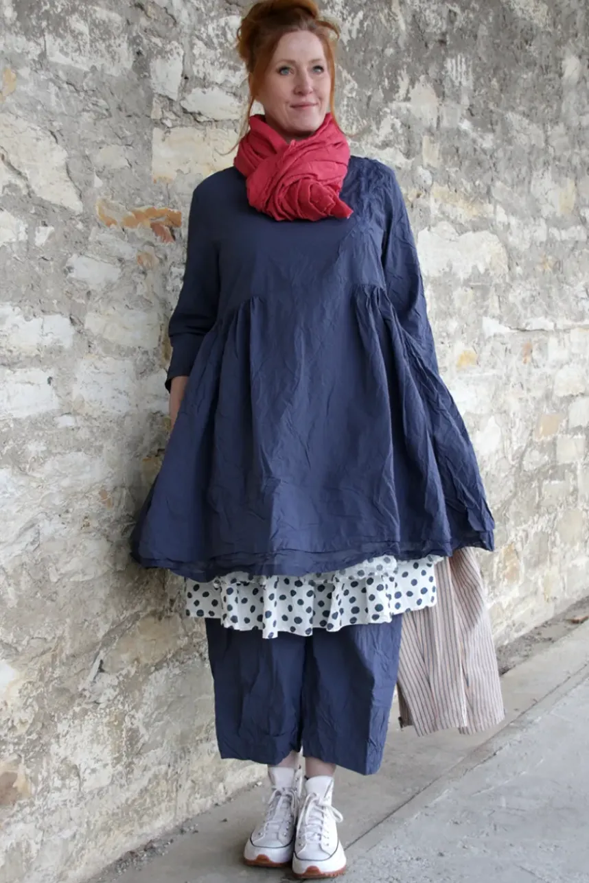 Ewa i Walla Tunika MADICKEN 44129 in blau (blue) - reine Kitterbaumwolle