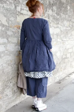 Ewa i Walla Tunika MADICKEN 44129 in blau (blue) - reine Kitterbaumwolle