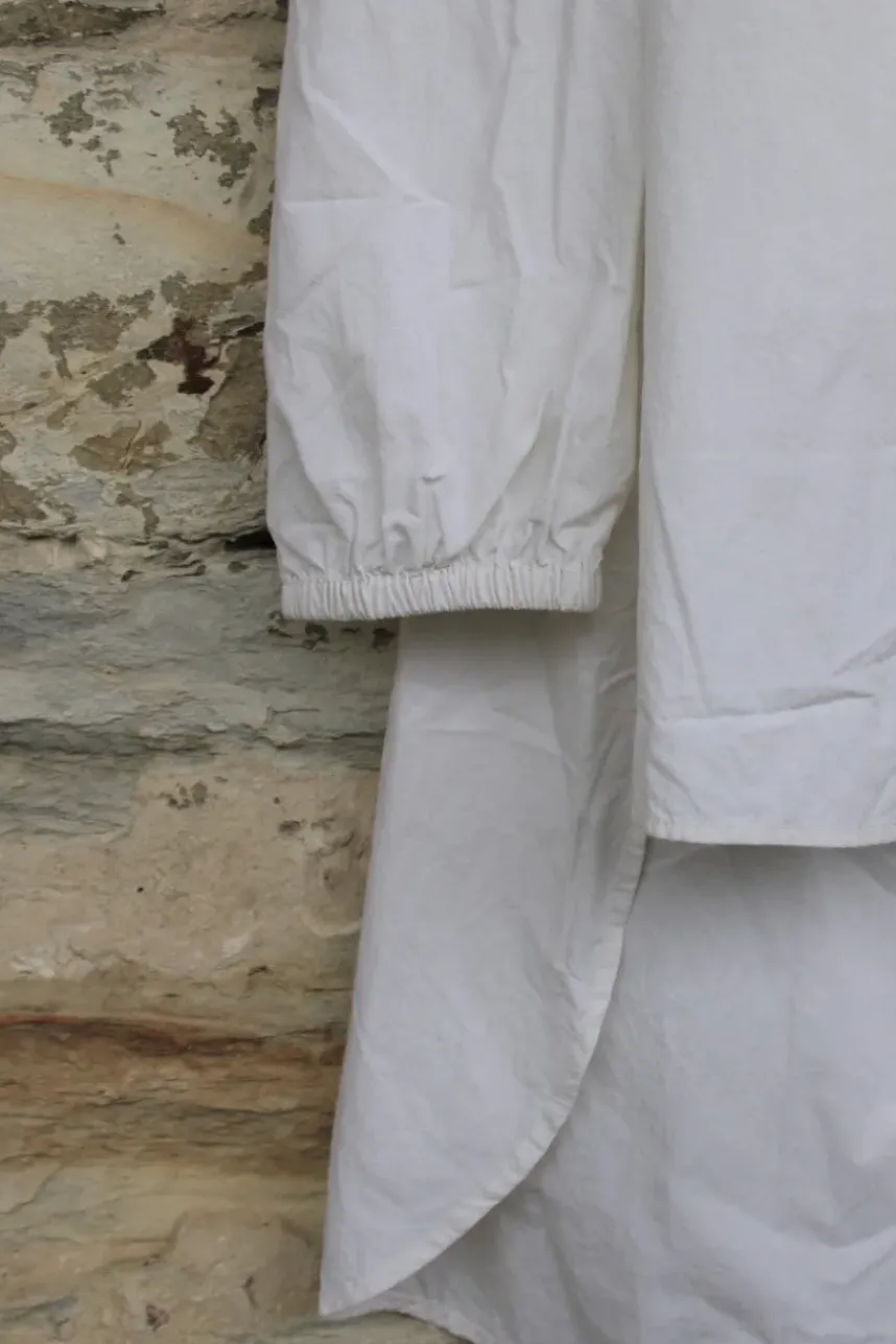 Ewa i Walla Tunika/Bluse 44780 in cremeweiss (white) mit witzigen Print - reine Knitterbaumwolle