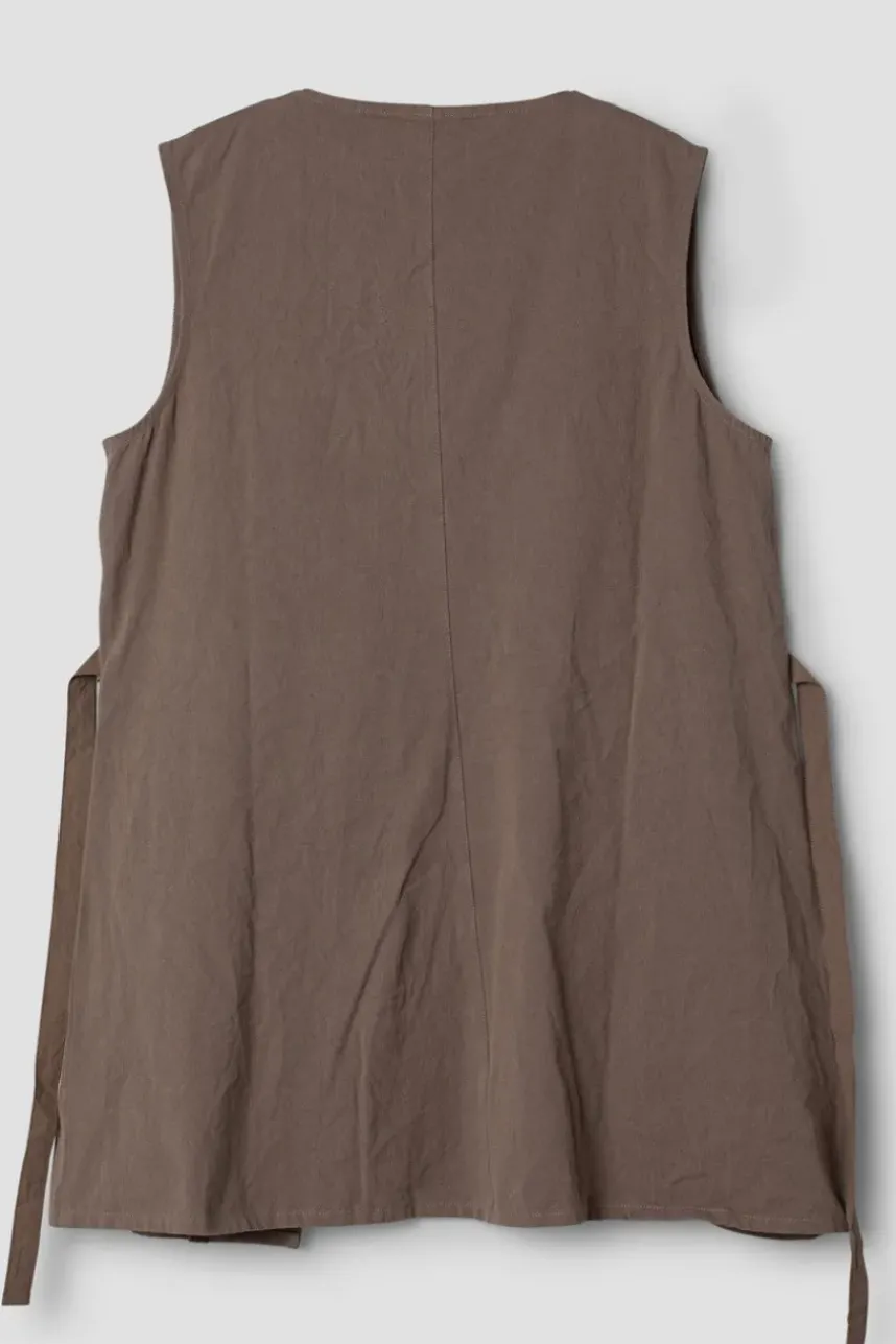 Ewa i Walla Weste 33358 ANISA in nussbraun (walnut) - kuscheliger Twill