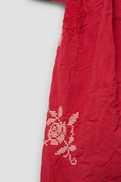 Ewa i Walla WINTER SPECIAL EDITION Kleid JASMIN 55938 in rot (red) - reine Knitterbaumwolle