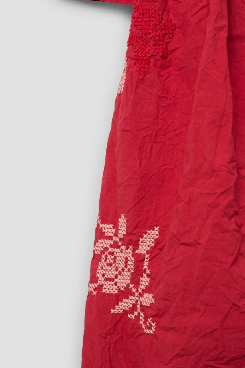 Ewa i Walla WINTER SPECIAL EDITION Kleid JASMIN 55938 in rot (red) - reine Knitterbaumwolle