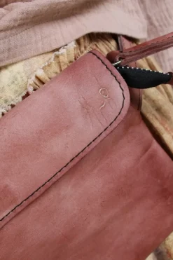 Fra.Sa Gürteltasche/Crossbody Bag MARSUPIO in rosenholz geölt - supersoftes Leder
