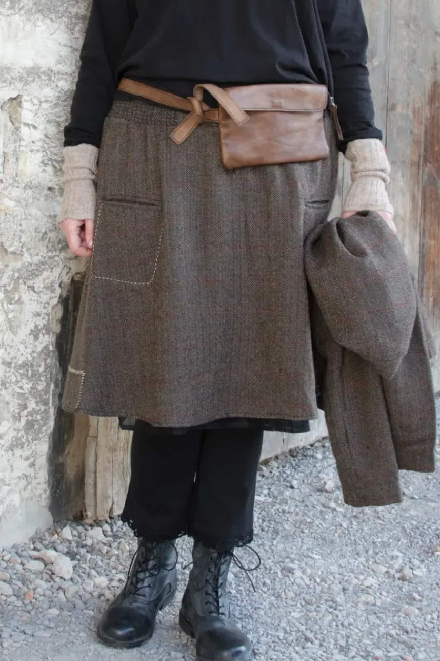 Fra.Sa Gürteltasche/Crossbody Bag MARSUPIO in tobacco geölt - supersoftes Leder