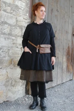 Fra.Sa Gürteltasche/Crossbody Bag MARSUPIO in tobacco geölt - supersoftes Leder