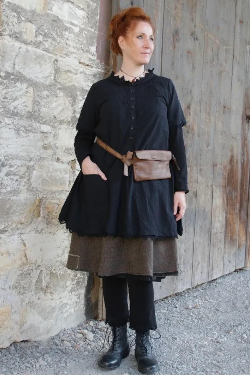Fra.Sa Gürteltasche/Crossbody Bag MARSUPIO in tobacco geölt - supersoftes Leder