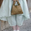 FRA.SA Minibag RIO in olivegrün im dezenten Vintagelook - butterweiches, recyceltes Leder