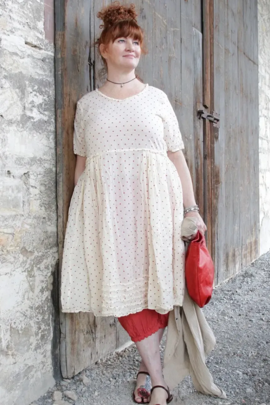 Fra.Sa Mini-Shopper NINA in vintage rot (rosso red) - supersoftes, recyceltes Leder