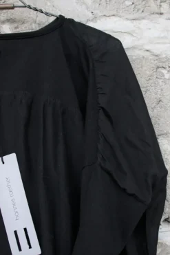 hannes roether Bluse GAME 210856 in schwarz - Baumwolle & Seide