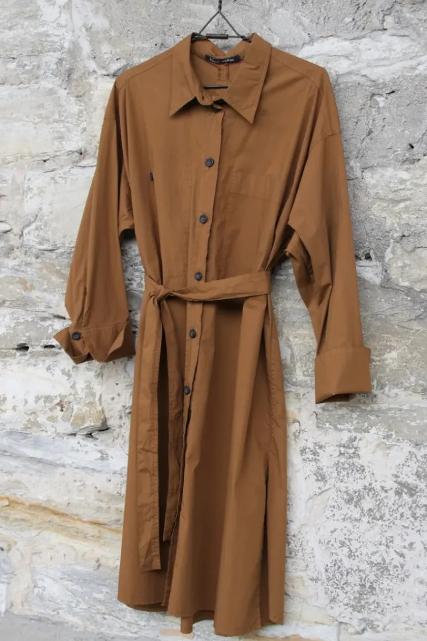 hannes roether Kleid SUPERBE 210838 in camel - Baumwolle & Elasthan