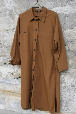hannes roether Kleid SUPERBE 210838 in camel - Baumwolle & Elasthan