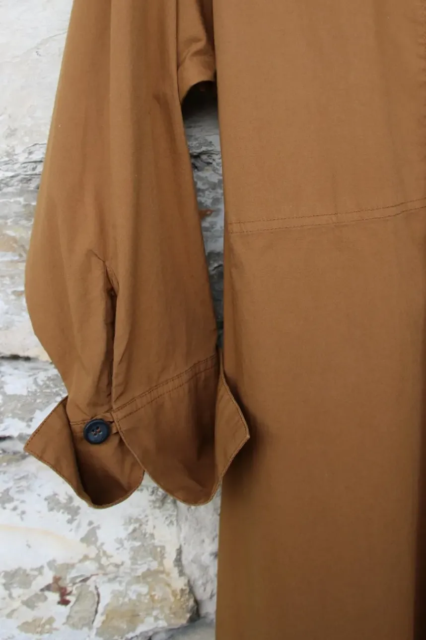 hannes roether Kleid SUPERBE 210838 in camel - Baumwolle & Elasthan