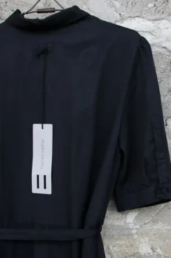 hannes roether Maxi-Kleid 210840 KONFEKT in schwarz - Cupro & Baumwolle