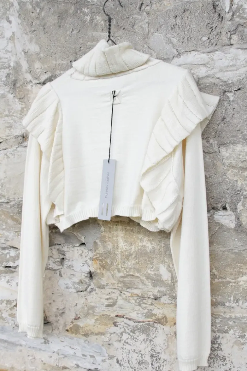 hannes roether Pullover 211079 in spark/creme - reine, softe Schurwolle