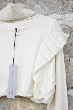 hannes roether Pullover 211079 in spark/creme - reine, softe Schurwolle