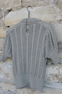 hannes roether Pullover MAGALI 210997 in hellgrau - Baumwolle & Leinen