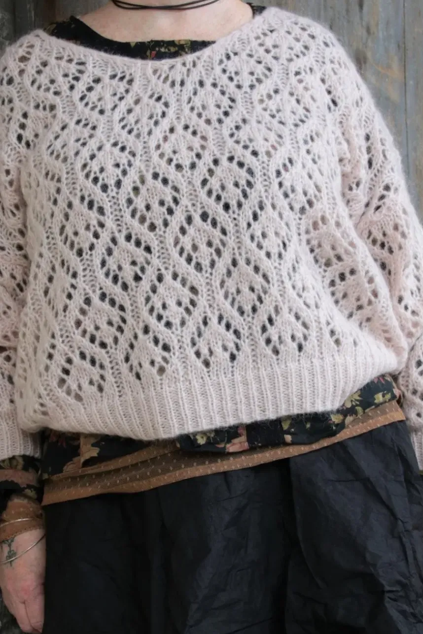 Les Ours Shirt ALYCIA in caramelbraun - Tüll aus reiner, softer Baumwolle