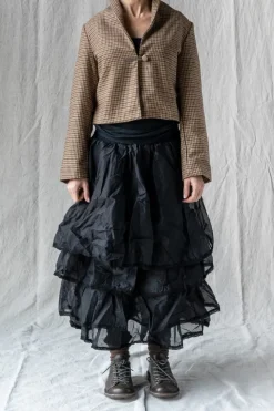 Les Ours Shirt NOE in vintage schwarz (noir) - supersoftes Leinen