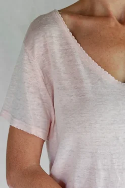 Les Ours Shirt TIM im antiken weiss - supersoftes Leinen