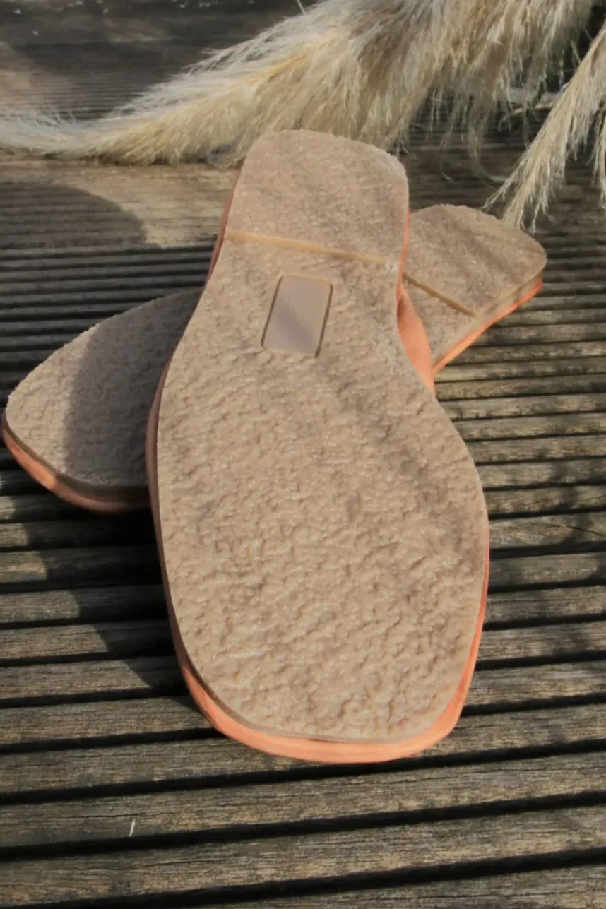 Lofina süßer Ballerina 2340 in camelbraun mit Rundumgummi - recyceltes Leder
