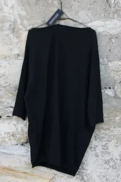 SORT AARHUS Oversize Pullover 2004 in black/schwarz - reine Baumwolle