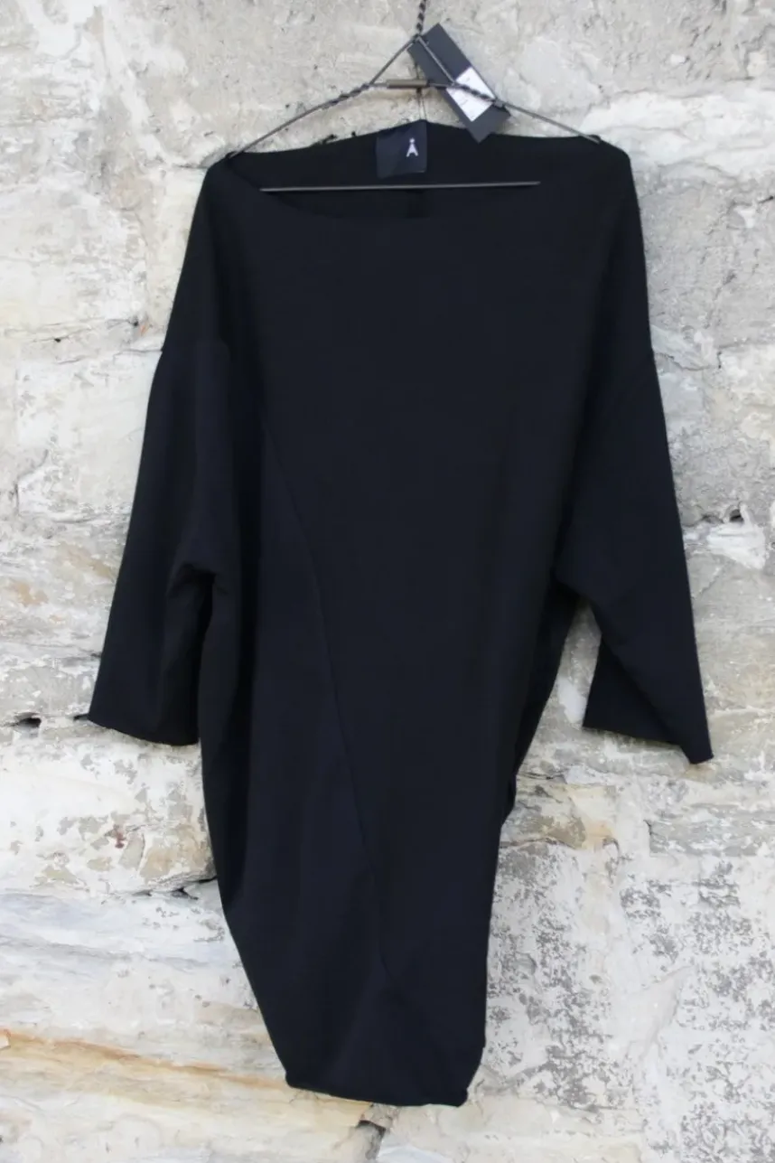 SORT AARHUS Oversize Pullover 2004 in black/schwarz - reine Baumwolle